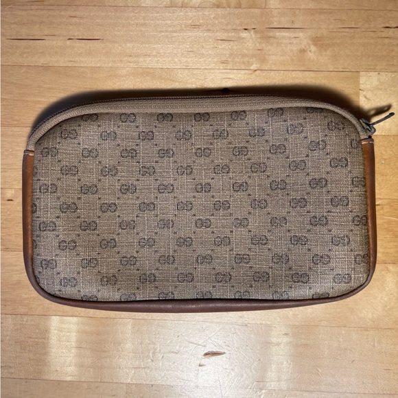 Vintage, 70s Gucci Micro GG monogram canvas pouch - Picture 3 of 12